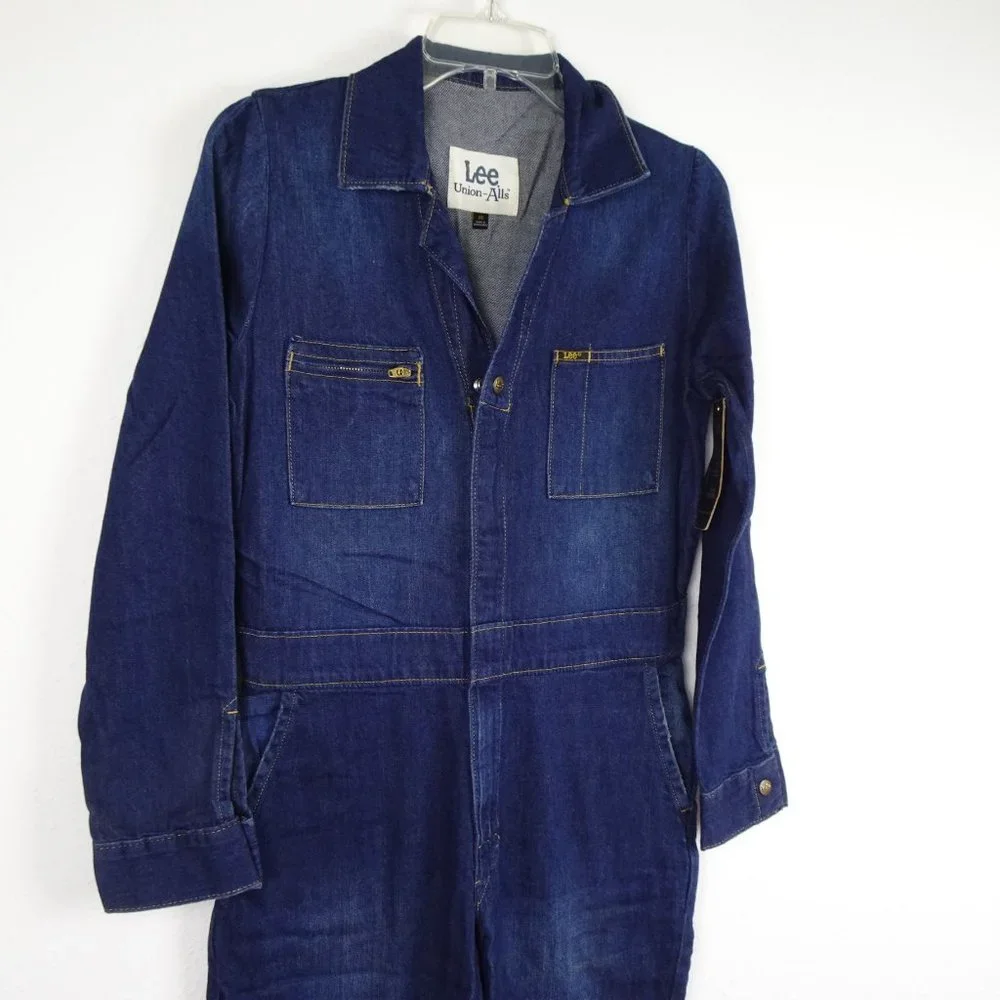 Lee Modern Union All Jumpsuit Women's Size XS Coveralls Blue Denim One Piece - Picture 4 of 13
